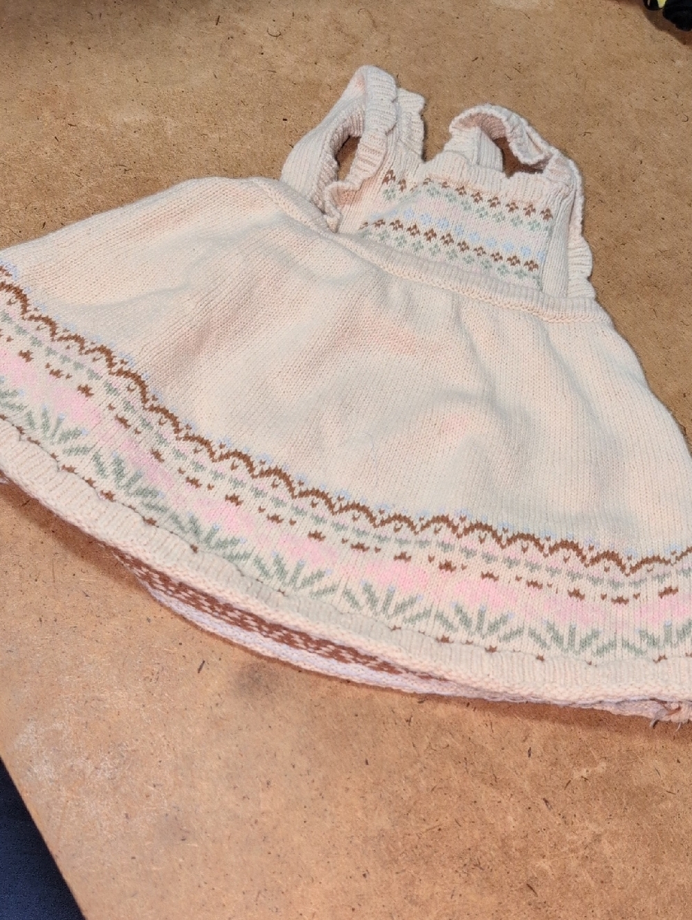 ❤️‍🔥10/$10❤️‍🔥 Baby Girls Soft Knit Dress Floral Pattern Size 3-6M